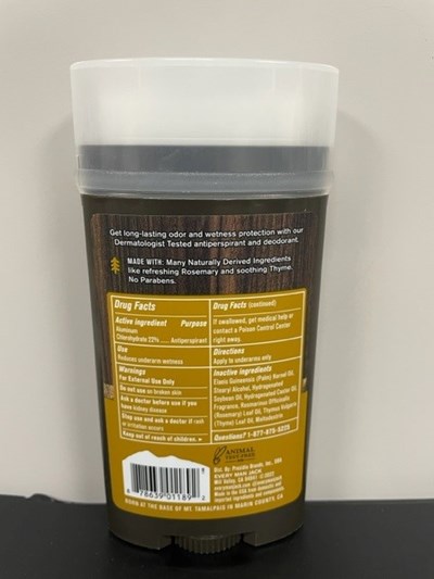 Active Ingredients (Sandal Active 2)